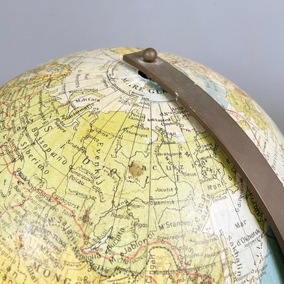 Italian Modern Metal Table Globe with Map of the World, 1960s-GDD-1761423