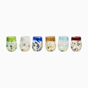 Italian Modern Murano Glass Cocktail Glasses from Effetre Murano, 2008, Set of 6-TKI-1722601