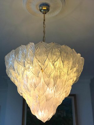 Italian Modern Murano Glass Polar Chandeliers, 1970s, Set of 2-MBH-1031737