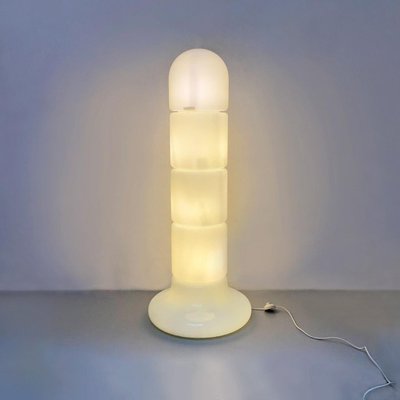 Italian Modern Opaline Glass Floor Lamp Zea by Salocchi for Lumenform, 1970s-GDD-1292491