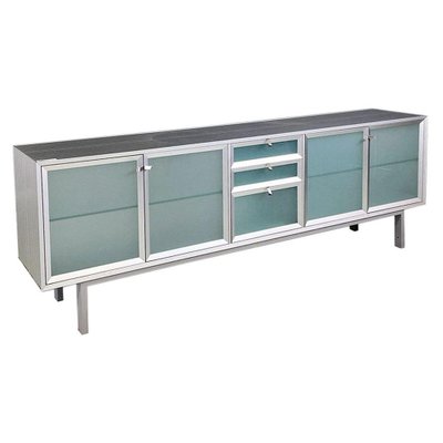 Italian Modern Pandora Glass and Metal Sideboard by Antonia Astori for Driade, 1990-GDD-1797792