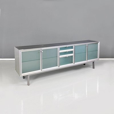 Italian Modern Pandora Glass and Metal Sideboard by Antonia Astori for Driade, 1990-GDD-1797792