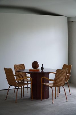 Italian Modern Sculptural Octagonal Shaped Dining Table in Marble, 1970s-MXF-1444472