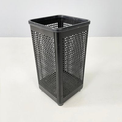 Italian Modern Square Black Metal and Plastic Baskets from Neolt, 1980s, Set of 2-GDD-1801616