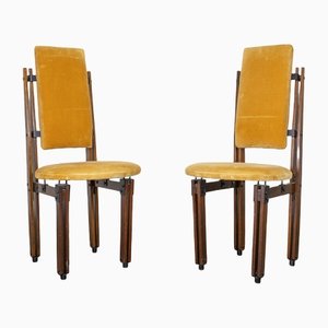 Italian Modern Walnut Chairs, 1960s, Set of 2-LMR-1290001