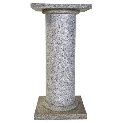 Italian Modern Wood Painted as Stone Pedestal Column, 1990s-GDD-1454403