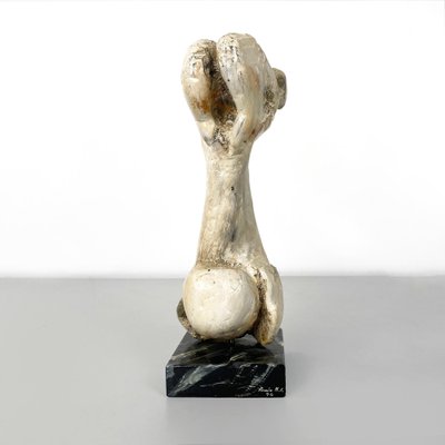 Italian Modern Wooden Sculpture of a Bone by N. F. Puccio, 1990s-GDD-1781079