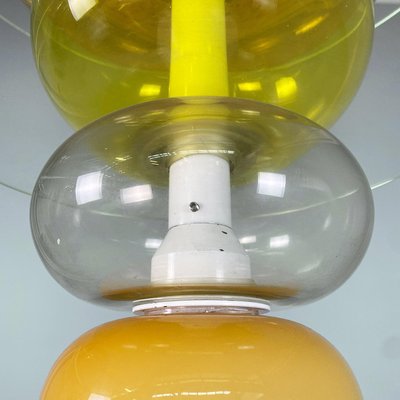 Italian Modern Yellow Glass Chandelier by Ettore Sottsass for Venini, 1990-GDD-2034362