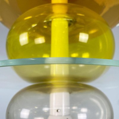 Italian Modern Yellow Glass Chandelier by Ettore Sottsass for Venini, 1990-GDD-2034362