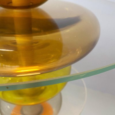 Italian Modern Yellow Glass Chandelier by Ettore Sottsass for Venini, 1990-GDD-2034362