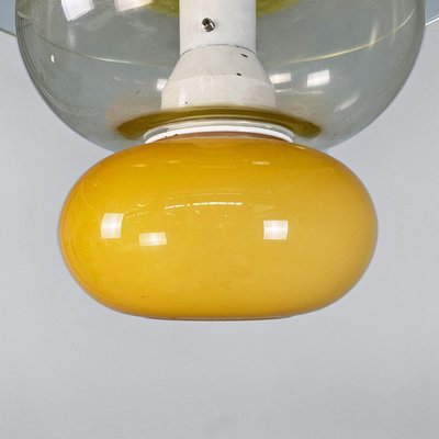 Italian Modern Yellow Glass Chandelier by Ettore Sottsass for Venini, 1990-GDD-2034362