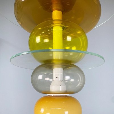 Italian Modern Yellow Glass Chandelier by Ettore Sottsass for Venini, 1990-GDD-2034362