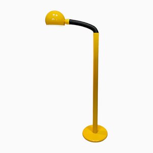 Italian Modernist Metal Floor Lamp with Flexible Arm & Adjustable Lampshade, 1960s-JP-1098467