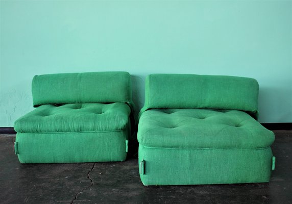 Italian Modular Sofa, 1980s, Set of 2-HZ-1282699