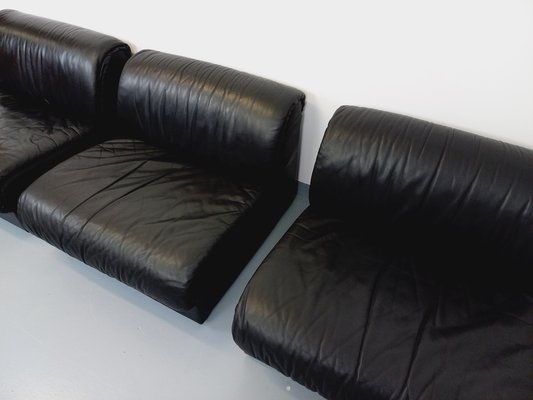 Italian Modular Sofa or Lounge Chairs from Delta, 1970s, Set of 3-AHO-1763485