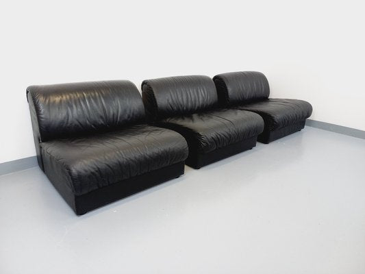 Italian Modular Sofa or Lounge Chairs from Delta, 1970s, Set of 3-AHO-1763485