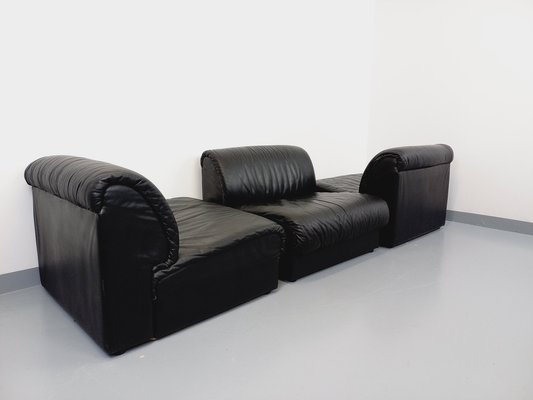 Italian Modular Sofa or Lounge Chairs from Delta, 1970s, Set of 3-AHO-1763485