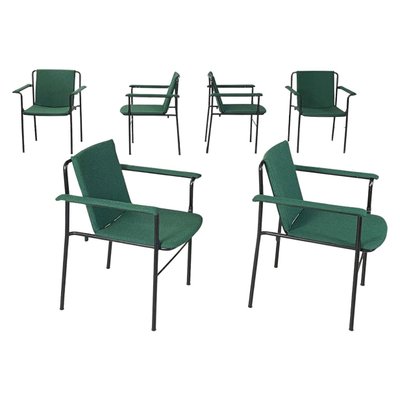 Italian Movie Chairs attributed to Mario Marenco for Poltrona Frau, 1980s, Set of 6-GDD-1444426