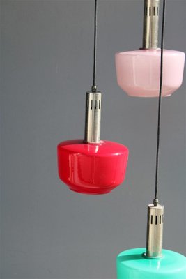 Italian Multicolor Suspension Light from Vistosi, 1950s-EH-1757025