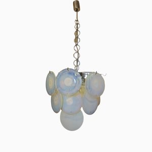 Italian Murano Disk Chandelier from Mazzega, 1950s-CAQ-1245965