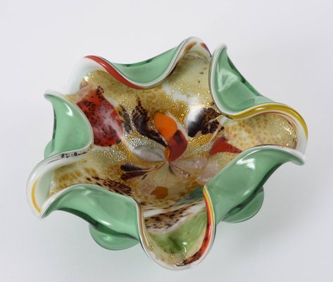 Italian Murano Glass All Fruits Bowl with Golden Flakes by Dino Martens, 1960s-JDR-1126125