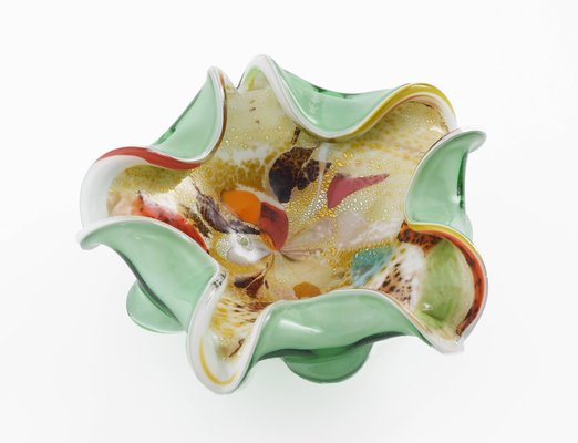 Italian Murano Glass All Fruits Bowl with Golden Flakes by Dino Martens, 1960s-JDR-1126125