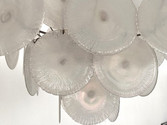 Italian Murano Glass and Brass Chandelier by Carlo Nason for Mazzega, 1970s-VNE-1822973