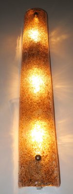 Italian Murano Glass and Brass Gold Fleck Ceiling or Wall Light, 1950s-ED-1754668