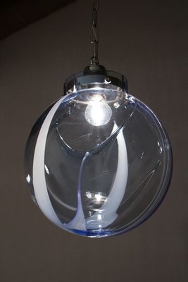 Italian Murano Glass Ball Pendant Lamp by Toni Zuccheri for Venini, 1960s-MTX-887893