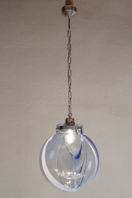 Italian Murano Glass Ball Pendant Lamp by Toni Zuccheri for Venini, 1960s-MTX-887893