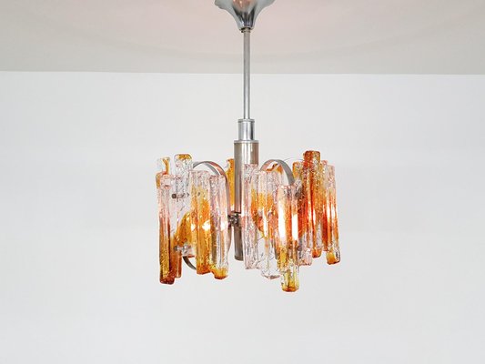 Italian Murano Glass Ceiling Lamp from AV Mazzega, 1970s-ZO-633489