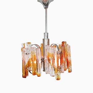 Italian Murano Glass Ceiling Lamp from AV Mazzega, 1970s-ZO-633489