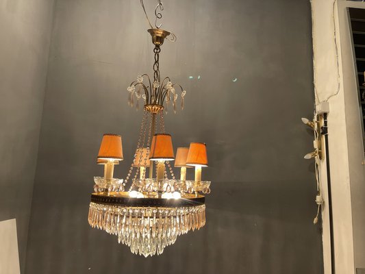 Italian Murano Glass Chandelier, 1950s-JJC-1320323