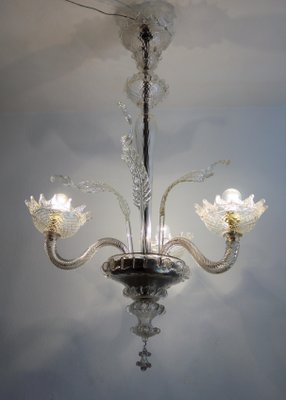 Italian Murano Glass Chandelier, 1950s-VNE-966155