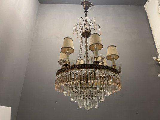 Italian Murano Glass Chandelier, 1950s-JJC-1320323