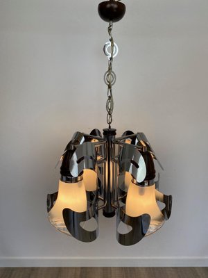 Italian Murano Glass Chandelier from Mazzega, 1970s-LYQ-1171671