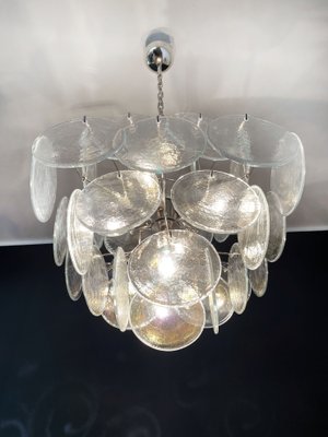 Italian Murano Glass Chandelier with 36 Iridescent Discs, 1979-FHZ-1180540