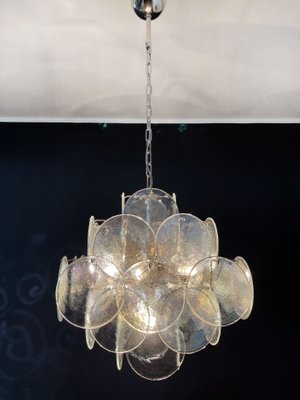 Italian Murano Glass Chandelier with 36 Iridescent Discs, 1979-FHZ-1180540