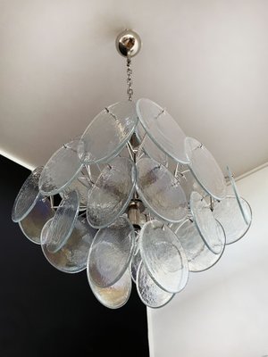 Italian Murano Glass Chandelier with 36 Iridescent Discs, 1979-FHZ-1180540