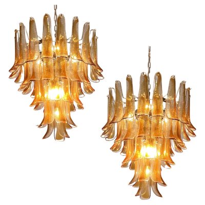 Italian Murano Glass Chandeliers, Set of 2-OVO-1817279