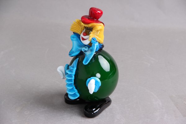 Italian Murano Glass Clown Figurine, 1970s-DQ-1440799