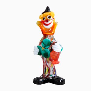 Italian Murano Glass Clown Figurine, 1970s-DQ-1440794