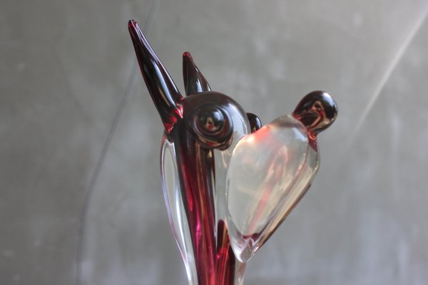 Italian Murano Glass Dog Sculpture by Fratelli Toso, 1970s-UWJ-1438052