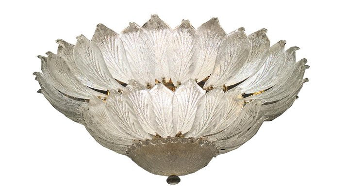 Italian Murano Glass Leaf Chandelier-MBH-1031996