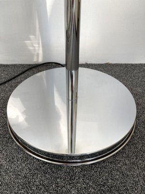 Italian Murano Glass, Metal & Chrome Floor Lamp from Mazzega, 1970s-FUE-902277