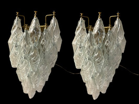 Italian Murano Glass Polygon Sconces, Set of 2-JJC-1299989