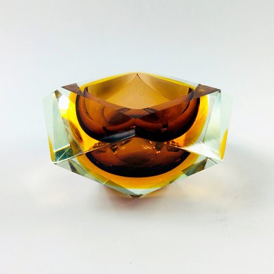 Italian Murano Glass Sommerso Ashtray by Flavio Poli for Seguso, 1960s-BMM-1504434