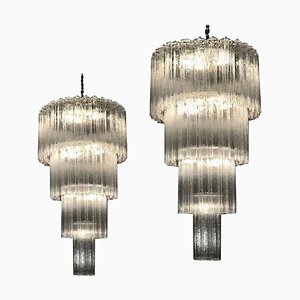 Italian Murano Glass Tronchi Chandeliers, Set of 2-MBH-1031685