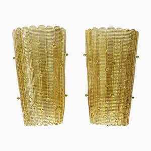 Italian Murano Glass Wall Lights, Set of 2-ZVH-1786797