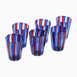 Italian Murano Glasses by Angelo Ballarin for Ribes Studio, 2004, Set of 6-TKI-1792848